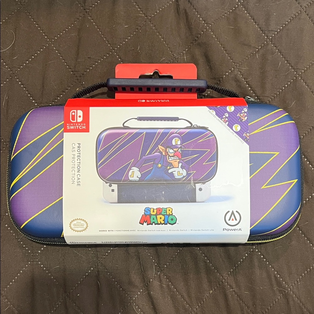 Nintendo Super Mario Switch Case - Purple and Blue